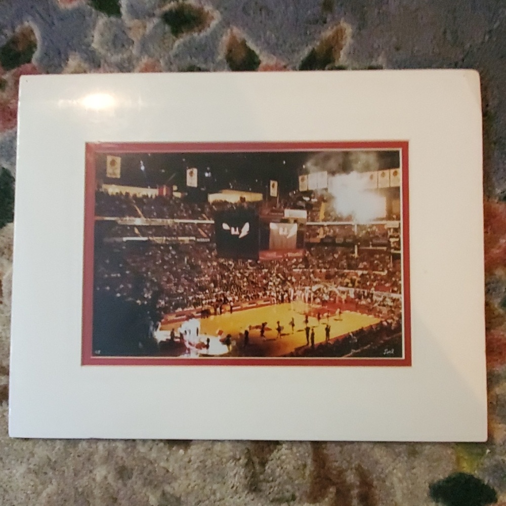Matted Sports Photograph